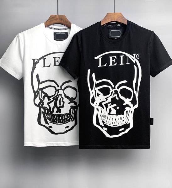 Men Designer P Skull Diamond T-shirt à manches courtes Dollar Brown Brand Brand T-shirt O Neck High Quality Skulls Tshirt Tees Top A06