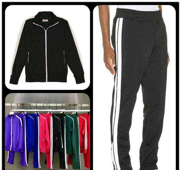 22 Hommes Femmes Survêtements Sweatshirts Costumes Hommes Track Sweat Suit Manteaux Homme Designers Vestes Sweats à capuche Pantalons Sweatshirts Sportswear Blanc