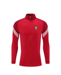 22 Maroc Men039s Vestes Vestes hommes Football Football Training Suit Kids Running Outdoor Sets Home Kits Logo Personnalise9384560