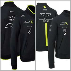 22 nieuwe F1 racepak op maat gemaakte jas herfst en winter warme winddichte waterdichte kleding teamjas kan worden aangepast.