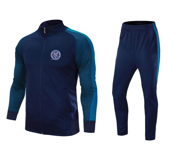 22 New York City FC veste de survêtement de loisirs pour adultes, combinaison d'entraînement de sports de plein air pour hommes, ensembles d'extérieur pour enfants, Kits de maison