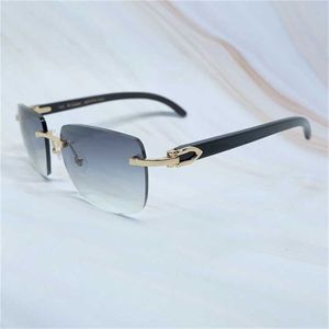 22% de réduction sur les lunettes de soleil 2023 Big Square Brand Designer Men Carter Femmes Buffalo Buffalo Horn Vintage Sunglass Mens Eyewear 298y