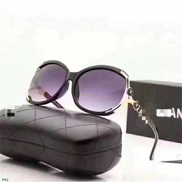 22% de descuento al por mayor de gafas de sol NUEVA CAMELLIA COREAN EDICIÓN COREANA Fashion y popular Hollow Out Gran Frame Gafas de sol Set Full Gift Box Embalaje