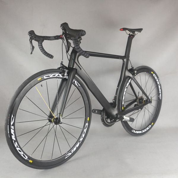 Vélo complet de route en Fiber de carbone Aero 22 vitesses, paire de roues en aluminium TT-X2 avec groupe 105 disponibles, taille 46 48 50 52 54cm