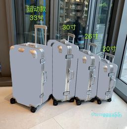 22 Boîte de mode concepteur de développement conjoint de la valise Boîte à planche de grande capacité Travel Holiday Case Aluminium Magnésium Alloy 233