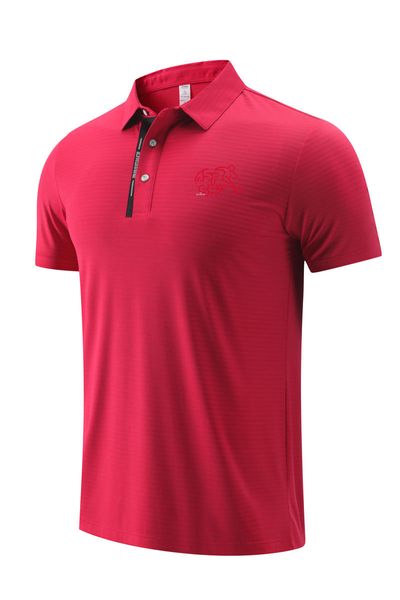 22 Camisas de ocio de POLO de Suiza para hombres y mujeres en verano, camiseta deportiva de tela de malla de hielo seco transpirable, el logotipo se puede personalizar