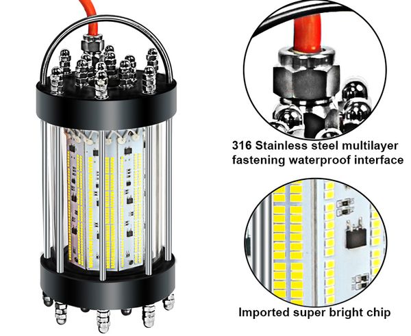 Tableros LED de 220-240V para cebos de luces de pesca LED subacuáticos de 600W