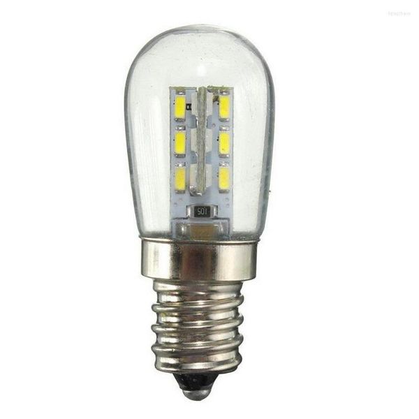 Bulbo LED de 220/AC110V E12 SMD 24 Lámpara de lámpara de vidrio de alto brillo Lámpara blanca pura para la máquina de coser refrigerador