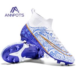 220 Robe professionnelle anti-skid High Top Top-Resistant Training Shoe FG / TF Chaussures de football masculin