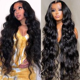 220% de densité Body Wave Human Hair Wigs for Women 4x4 HD Lace Human Hair Wig Brazilian Wigsless Wigs prêts à porter 100% Remy Hair Testa