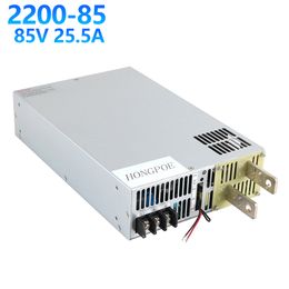 2200W 85V Alimentation 85V AC-DC 0-5V Contrôle du signal analogique 0-85V Alimentation réglable SE-2200-85 Transformateur de puissance 85V 25.5A