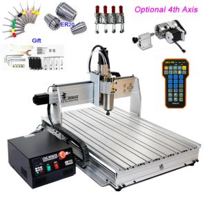 Routeur CNC 2200W 8060 USB, fraiseuse à métaux, Machine à graver, MACH3, télécommande sans fil, 10 pièces, outils de coupe