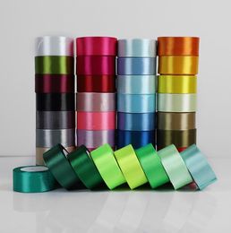 220 mètres / 40 mm / 50 mm de largeur Ribbons en satin de soie Crafts Bow Gabodes à la main enveloppant la fête de mariage décorations de Noël