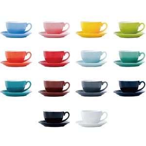 Tazas de café de cerámica de 220ML, tazas de capuchino Latte, taza de té de la tarde con platillo, juego de tazas de café de cumpleaños