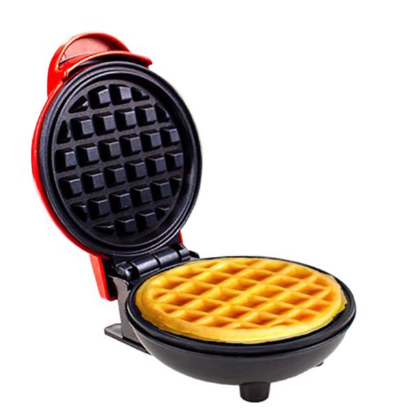 220V 110V EU US EE. UU. Mini Waffles Electric Maker Bubble Take Take Take Breakfast Love Waffle Maker en forma de corazón