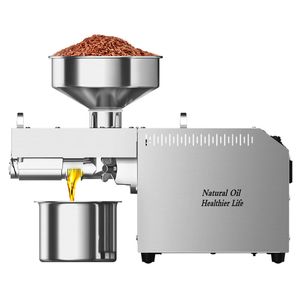 Machine d'extraction d'huile chaude et froide en acier inoxydable commerciale automatique de presse à huile intelligente de 220V / 110V