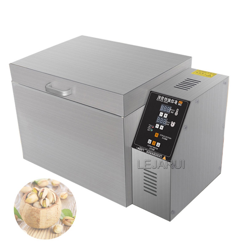 220v 1800W Ticari Kestane Ceviz Pişirme Makinesi Fıstık Tahılları Kavura Badem Kakao Fasulyesi Somun Kavurma Makinesi