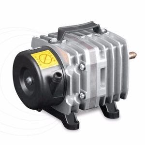 220V 18W 38LMin Bomba de aire de rio Compresor electromagnético Tanque de peces Granjas Estanque Accesorios de oxígeno Y200917