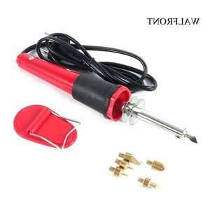 Freeshipping 220 V-240 V Elektrische Soldeerbout Lassen Soldeer Tool Kit Verwarming Pen DIY Reparatie Handgereedschap Set met 5 Stuks Ijzeren Tips Nmcqd