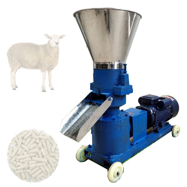 220V/ 380V presse à granulés alimentation animale moulin à granulés biomasse Machine à granulés 4Kw 100kg/h-200Kg/h