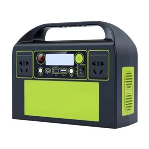 220V 90000mAh Banque De Puissance Extérieure 300W Alimentation De Stockage D'énergie Station De Chargeur De Puissance Portable Avec 2 Sorties AC / 2 USB / Type-C (Prise UE) - Vert