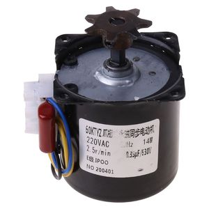 220V Huevos de CA Turner Motor Incubator Motor Componentes reversibles de engranajes 2.5R/min D0AC