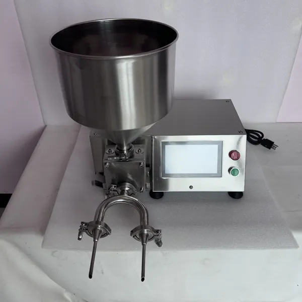 Machine automatique d'injection quantitative de crème, 220V, machine de remplissage de bouffées de crème au chocolat, de gâteau, de crème et de pain