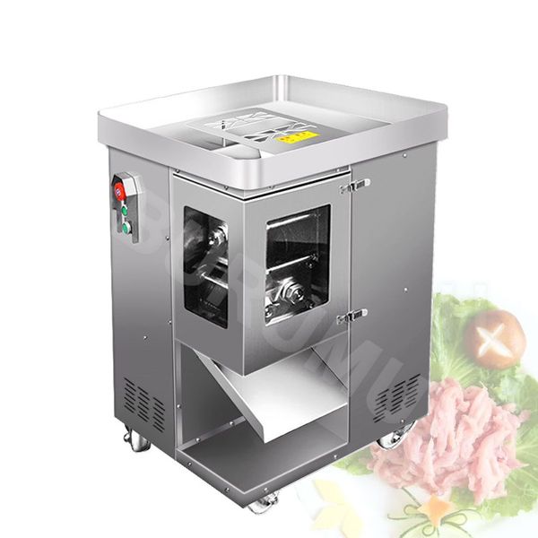 Déchiqueteur de légumes électrique automatique 220V pétrissage Machine trancheuse en acier inoxydable commerciale