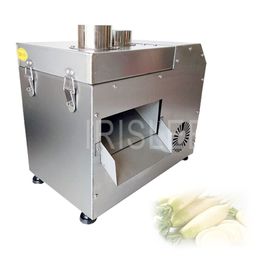 Machine de découpe de légumes automatique 220V Machine de déchiquetage de tranches de concombre de carotte de pomme de terre électrique commerciale