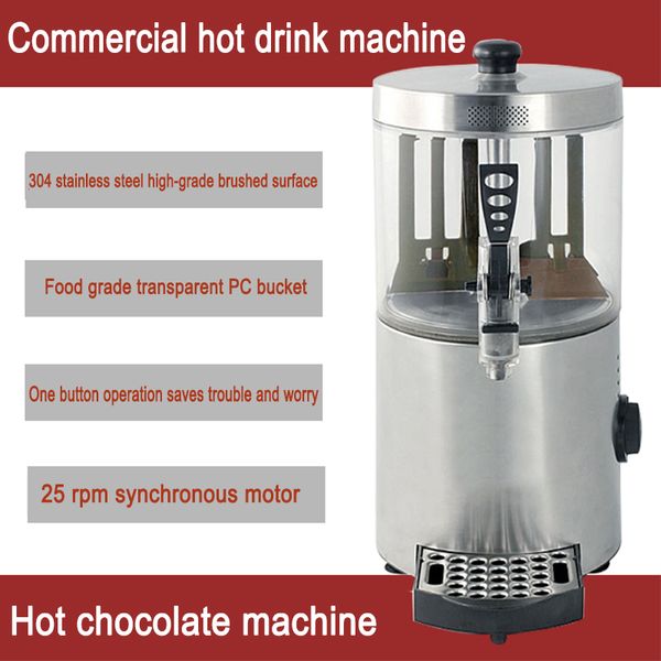 Máquina dispensadora comercial de Chocolate caliente de 220V, mezclador eléctrico de 3L, café, leche, vino, té