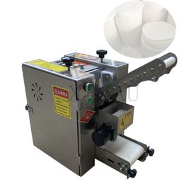 220V elektrisch dumpling huid machine slicer wonton rollende dringende voedselverwerking maker square wonton wrapper maken
