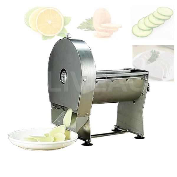 Machine de coupe de légumes de fruits commerciaux 220V pour les fruits commerciaux pour la section coupée de radis de pommes de terre de déchiqueteur Slicer