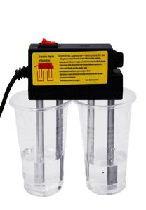 220V Electronic Water Tester Hogar rápido Prueba de calidad del agua Electrolyzer Barra de hierro Electrólisis de la EU Plug3531728