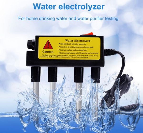 Probador de agua electrónico de 220 V, medidores de PH de agua rápidos para el hogar, prueba de calidad, electrolizador, barra de hierro, electrólisis, enchufe de la UE US6502239