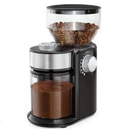 220 V Espresso Electric Burr Coffee Grinder Home Kitchen Adjudable Coffee Bean Machine de broyage pour goutte à goutte et percolateur 240328