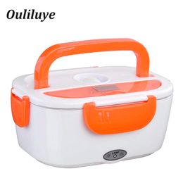 220V EU Plug pour la chaleur électrique des aliments en plastique chauffé récipient alimentaire repas chauds déjeuner portable pour le bureau de l'école chauffage boîte à lunch Y200429