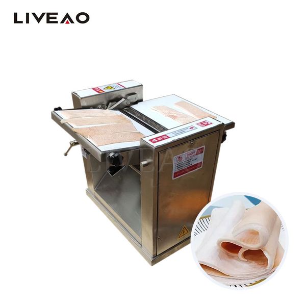 Machine à éplucher la peau de porc fraîche, 220V, Machine de découpe de viande