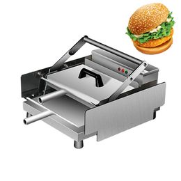 220 V Hamburger Toasting Machine Burger Grill Machine Aluminium Dubbellaags Batch Bun Broodrooster Heater