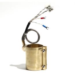 220V verwarming Elektrische verwarmingsring Vier draden koperen vat Brass Band Dia x Hoogte 90x25/30/35/40/50/60 100x50/55 mm voor spuitgieten