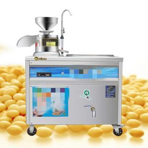 Machine à lait de soja de haute qualité 220V, pour magasin de petit-déjeuner, magasin de tofu, broyage, chauffage, grande machine intégrée à lait de soja