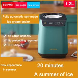 Mini Machine à crème glacée entièrement automatique, 220V, 1,2 l, 135W, pour la maison