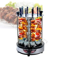 220V Rotisserías eléctricas para el hogar sin humo BBQ Grill Hóvo eléctrico Brochadora giratoria Automática asada Barbacoa Máquina