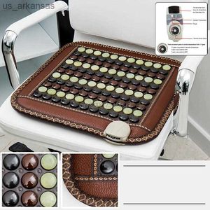 220V Chauffage Infrarouge Naturel Jade Tapis De Massage Chauffé Tourmaline Tapis Coussin Dalle Chauffage Tapis Chauffant Tapis pour Bureau Voiture Maison L230523