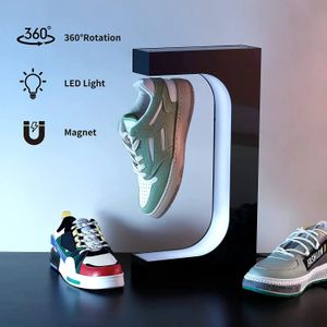 Support d'affichage à chaussures magnétique à LED 220 V LED à 360 degrés La boutique de sneaker domestique détient 240508