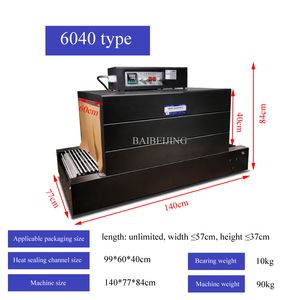 Machine de rétrécissement multifonctionnelle de thermoscellage de 220V pour la machine d'emballage de film thermorétractable de boîte à chaussures express de vaisselle