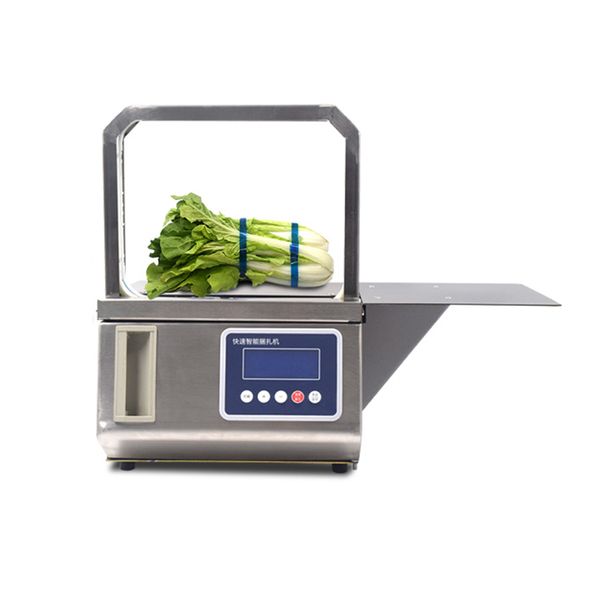 Petite Machine automatique à attacher les légumes frais, 220V, Machine de cerclage de ruban OPP, Machine de regroupement de aliments pour supermarché