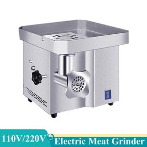 220V Manguera de carne de acero inoxidable Machador de carne de asa eléctrica Máquina de carne de carne de servicio pesado 1100W