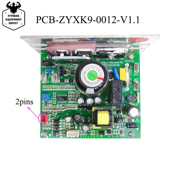 Contrôleur de moteur en tapis roulant 220V ZYXK9 PCB-YXEXK9-0012-V1.1 Circuit de circuit réservé à la carte d'alimentation sur le tapis roulant Board d'alimentation