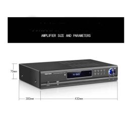 Amplificateur de puissance 220W-510W 220V 5.1 Amplificateur de canal Home Theatre Audio High Power Home Fever KTV Amplificateur Karaoke Bluetooth
