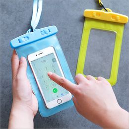 2215 teléfono móvil bolsa de natación pantalla táctil bolsa impermeable de aguas termales cámara bajo el agua vivo Huawei universal p